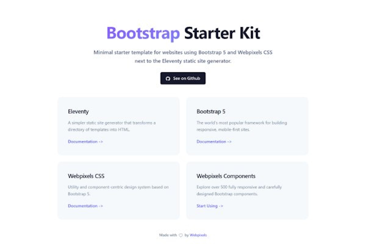 bootstrap-starter-kit